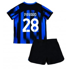 Inter Milan Benjamin Pavard #28 Hemmakläder Barn 2023-24 Kortärmad (+ Korta byxor)